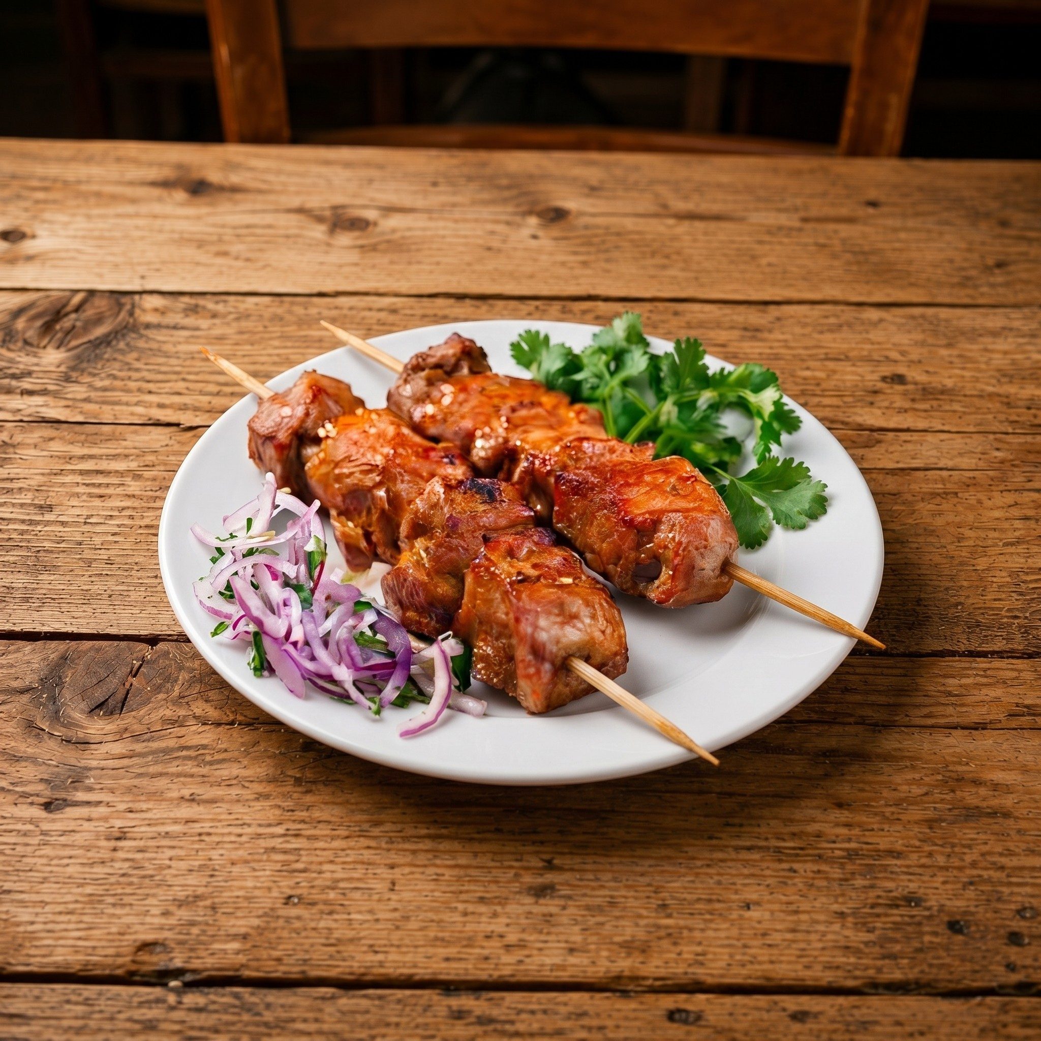 Beef Shish Kebab Plate.